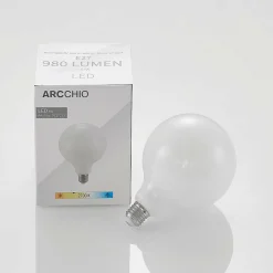 Arcchio Ampoule LED E27 8 W 2 700 K G125 globe, opale| Lampes Led À Intensité Variable|Ampoules Led