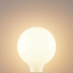 Arcchio Ampoule LED E27 8 W 2 700 K G125 globe, opale| Lampes Led À Intensité Variable|Ampoules Led