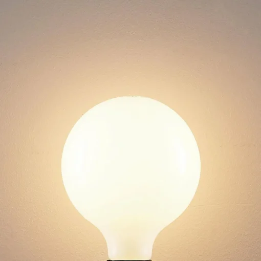Arcchio Ampoule LED E27 8 W 2 700 K G125 globe, opale| Lampes Led À Intensité Variable|Ampoules Led