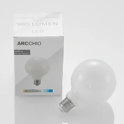 Arcchio Ampoule LED E27 8 W 2 700 K G95 globe, opale| Lampes Led À Intensité Variable|Ampoules Led
