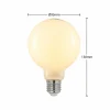 Arcchio Ampoule LED E27 8W 2 700K G95 globe opale 2x| Lampes Led À Intensité Variable|Ampoules Led