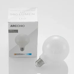 Arcchio Ampoule LED E27 8W 2 700K G95 globe opale 2x| Lampes Led À Intensité Variable|Ampoules Led