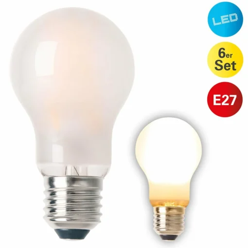 Näve Ampoule LED E27 8,3W 750lm blanc chaud, pack 6| Ampoules Led E27|Ampoules Led