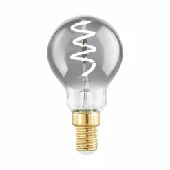 EGLO Ampoule LED E14 4W P45 2.000K filament smoky à intensité variable| Lampes Led À Intensité Variable|Ampoules Led