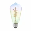 EGLO Ampoule LED E27 4W ST64 820 filament irisé dim| Lampes Led À Intensité Variable|Ampoules Led