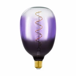 EGLO Ampoule LED E27 4W T120 1.800K filament purple dim| Lampes Led À Intensité Variable|Ampoules Led