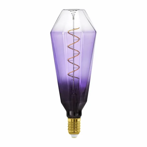 EGLO Ampoule LED E27 4W T100 1.800K filament pourpre dim| Lampes Led À Intensité Variable|Ampoules Led