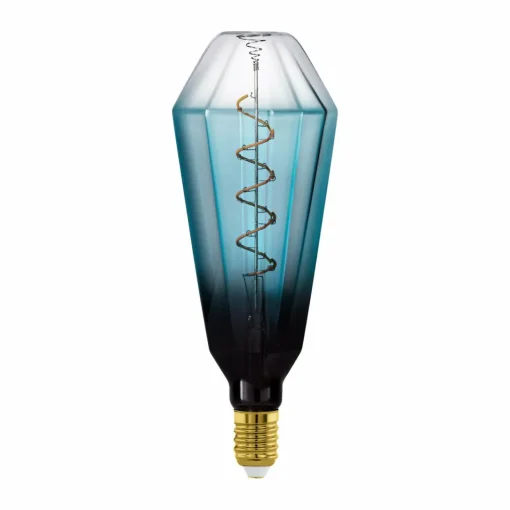 EGLO Ampoule LED E27 4W T100 2.000K filament bleu dim| Lampes Led À Intensité Variable|Ampoules Led