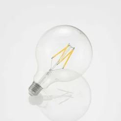 Arcchio Ampoule LED E27 8 W 2 700 K G125 globe, filament| Lampes Led À Intensité Variable|Ampoules Led
