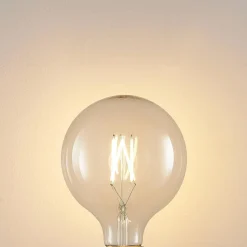 Arcchio Ampoule LED E27 8 W 2 700 K G125 globe, filament| Lampes Led À Intensité Variable|Ampoules Led
