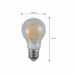 Arcchio Ampoule LED filament, claire, E27, 7,2 W, 3000K, 1521 lm| Ampoules Filament|Ampoules Filament