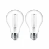 Lindby Ampoule LED filament E27 lot de 2 4W 470 lm clair 2.700K| Ampoules Filament|Ampoules Filament