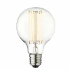 DESIGN BY US Ampoule LED Globe, E27, Ø 8 cm, 3,5 W, 2.200 K, intensité variable| Lampes Led À Intensité Variable|Ampoules Led