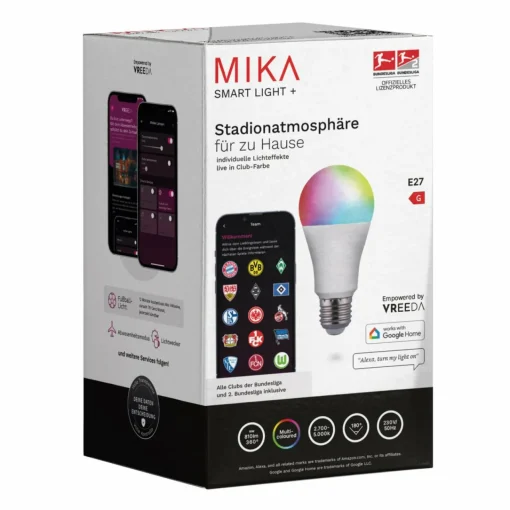 JUST LIGHT. Ampoule LED Mika ambiance stade, E27 10 W RGBW| Ampoules Connectées Et Intelligentes|Ampoules Connectées Et Intelligentes