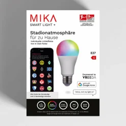 JUST LIGHT. Ampoule LED Mika ambiance stade, E27 10 W RGBW| Ampoules Connectées Et Intelligentes|Ampoules Connectées Et Intelligentes