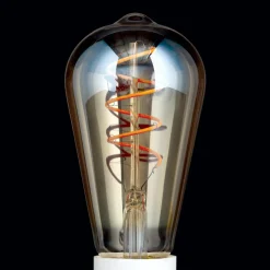 ORION Ampoule rustique LED E27 ST64 4W ambrée 2 200K dim| Lampes Led À Intensité Variable|Ampoules Led