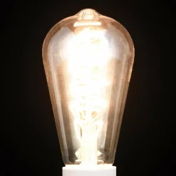 ORION Ampoule rustique LED E27 ST64 4W ambrée 2 200K dim| Lampes Led À Intensité Variable|Ampoules Led