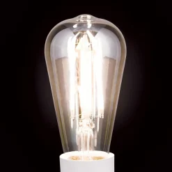 ORION Ampoule rustique LED E27 ST64 6W ambrée 2 200K dim| Lampes Led À Intensité Variable|Ampoules Led
