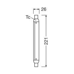 OSRAM Ampoule tubulaire LED S15, S19, 22,1 cm, 4 W, 2.700 K| Ampoules Led|Ampoules Led