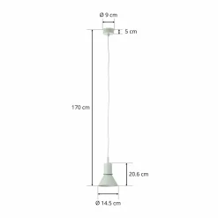 Anglepoise Type 80 suspension, vert pistache| Suspensions Led|Suspensions