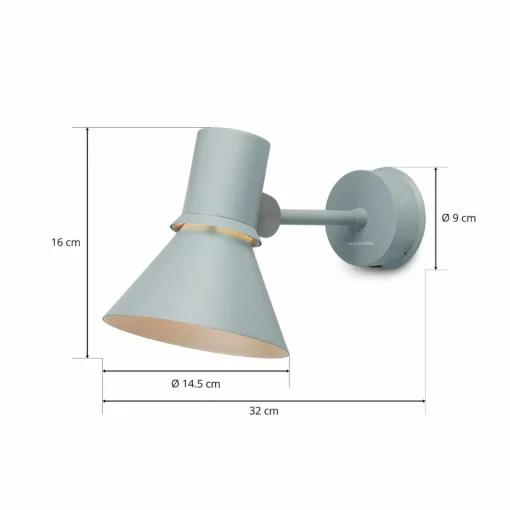 Anglepoise Type 80 W1 applique, gris brume| Appliques Murales Led|Appliques Murales