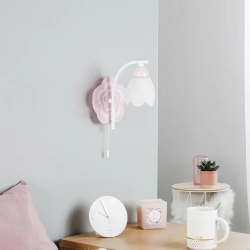 Alfa Applique chambre d’enfants Mailin en rose| Appliques Murales Led|Appliques Murales