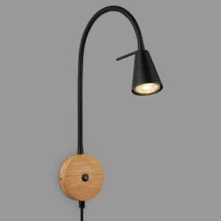 Briloner Applique LED 2180015 avec détail en bois| Appliques Murales Led|Appliques Murales