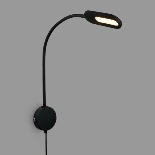 Briloner Applique LED 2177015 variateur intensité, noire| Appliques Murales Led|Appliques Murales