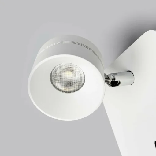 Lucande Applique LED blanche Vidda mobile à interrupteur| Luminaires Led D'Intérieur