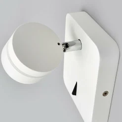 Lucande Applique LED blanche Vidda mobile à interrupteur| Luminaires Led D'Intérieur