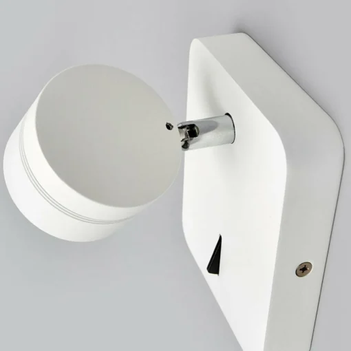 Lucande Applique LED blanche Vidda mobile à interrupteur| Luminaires Led D'Intérieur