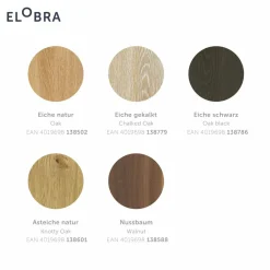 Elobra Applique LED Colombia, chêne naturel| Appliques Murales Led|Appliques Murales