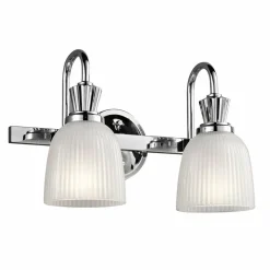 KICHLER Applique LED Cora chromé brillant, salle de bain| Appliques Murales Led|Appliques Murales