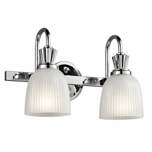 KICHLER Applique LED Cora chromé brillant, salle de bain| Appliques Murales Led|Appliques Murales
