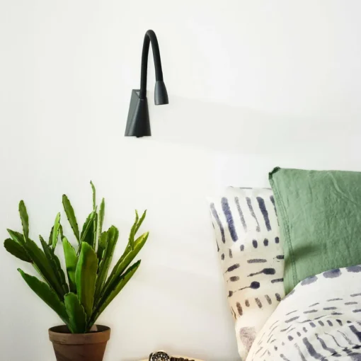 Lucide Applique LED flexible Galen en noir| Appliques Murales Led|Appliques Murales