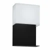 EGLO Applique LED Galdakao avec textile, noir/blanc| Appliques Murales Led|Appliques Murales