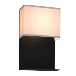 EGLO Applique LED Galdakao avec textile, noir/blanc| Appliques Murales Led|Appliques Murales