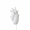 SELETTI Applique LED Heart Lamp en porcelaine, blanche| Appliques Murales Led|Appliques Murales