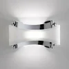 Selène Applique LED Ionica avec cache en verre, chromé| Appliques Murales Led|Appliques Murales