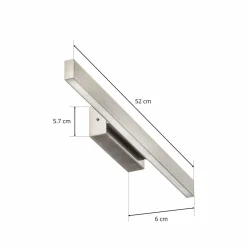 Knapstein Applique LED Linn, dimmable, nickel mat| Appliques Murales Led|Appliques Murales