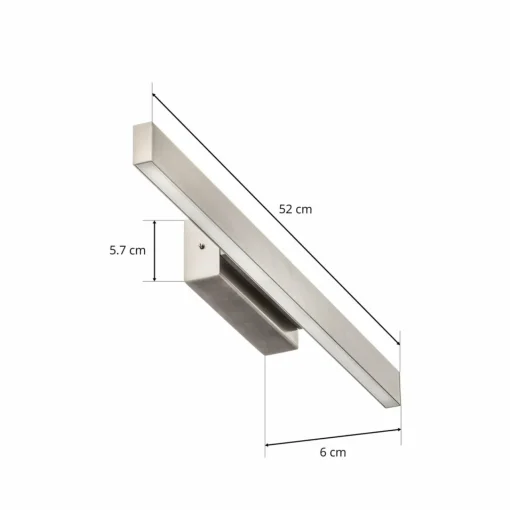 Knapstein Applique LED Linn, dimmable, nickel mat| Appliques Murales Led|Appliques Murales