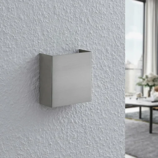 Lindby Applique LED Manon, nickel satiné, 10,5 cm| Luminaires Led D'Intérieur