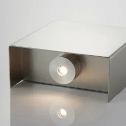 Lindby Applique LED Manon, nickel satiné, 10,5 cm| Luminaires Led D'Intérieur