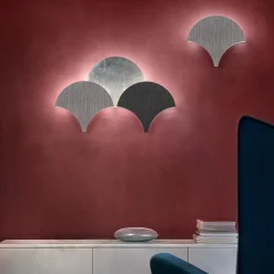 Masiero Applique LED Palm, gris abachi| Appliques Murales Led|Appliques Murales