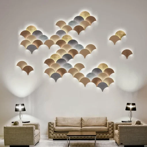 Masiero Applique LED Palm, gris abachi| Appliques Murales Led|Appliques Murales