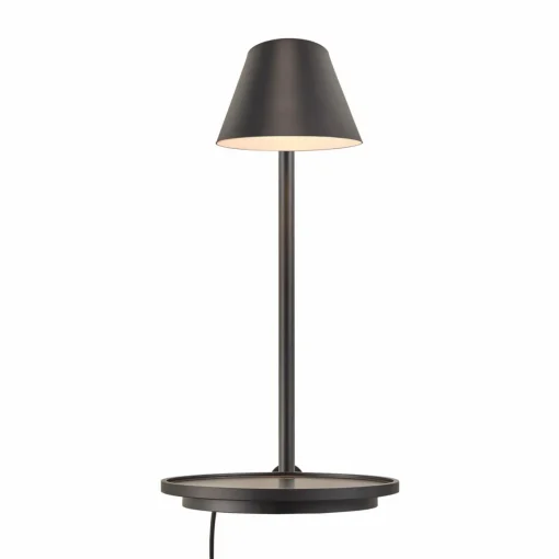 DFTP by Nordlux Applique LED Stay avec tablette, noire| Appliques Murales Led|Appliques Murales