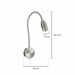FISCHER & HONSEL Applique LED Sten commande gestes fixation ronde| Appliques Murales Led|Appliques Murales