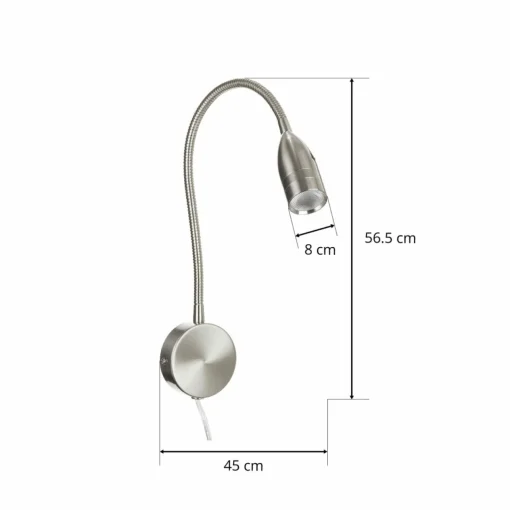 FISCHER & HONSEL Applique LED Sten commande gestes fixation ronde| Appliques Murales Led|Appliques Murales