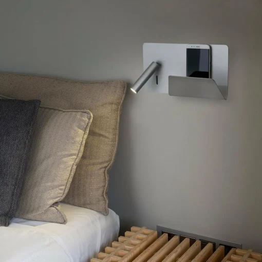 FARO BARCELONA Applique LED Suau compacte avec chargeur USB| Appliques Murales Led|Appliques Murales
