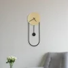 Globo Applique LED Sussy, horloge, noire/dorée| Appliques Murales Led|Appliques Murales
